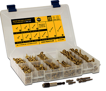 Lag / Modified Truss Head Assortment Kit, Star Drive