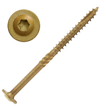 Construction Lag Screws, Bronze Star ACQ Compatible