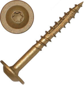 Truss Head Screws, Bronze Star ACQ Compatible