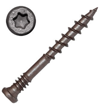 Fascia Screws Gray, C-Deck Coated