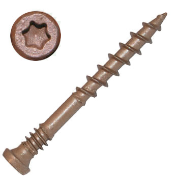 Fascia Screws Tan, C-Deck Coated