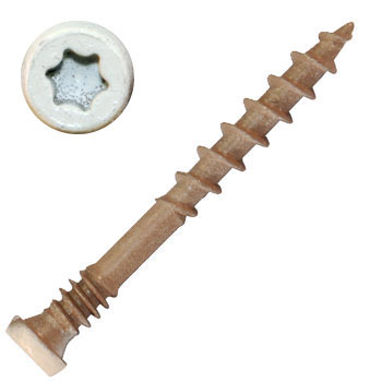 Fascia Screws White, C-Deck Coated