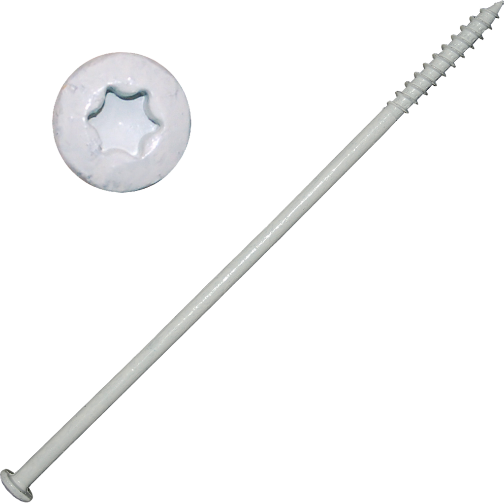 Gutter Screws White, Coated