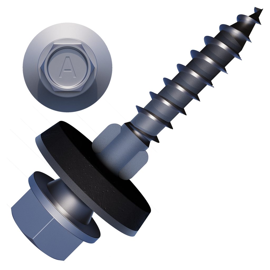 VEGA™ Corrugated Plastic Roofing Screws